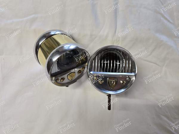 Pair of Marchal tonneau headlamps - BUGATTI Type 13 - 15 - 16 - 17 - 18 - 19 - 22 - 23 - 27 (Brescia) - 2