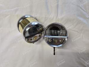 Pair of Marchal tonneau headlamps - BUGATTI Type 13 - 15 - 16 - 17 - 18 - 19 - 22 - 23 - 27 (Brescia) - thumb-2