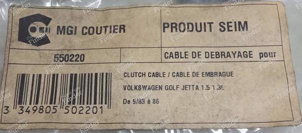 Câble de débrayage ajustage manuel - VOLKSWAGEN (VW) Golf II / Jetta - 550220- 3