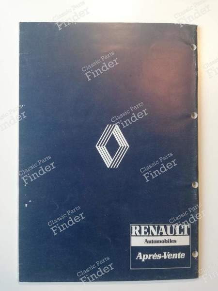 Werkstatthandbuch M.R.249 - V6 Turbo Phase 2 - 205 PS - RENAULT 25 (R25) - 7711088521- 9