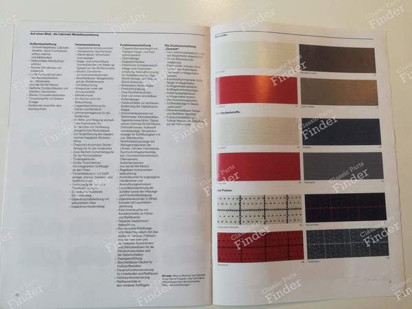 Dépliant Golf Cabriolet Quartett - VOLKSWAGEN (VW) Golf I / Rabbit / Caddy / Jetta - 606/1190.29.00- 4