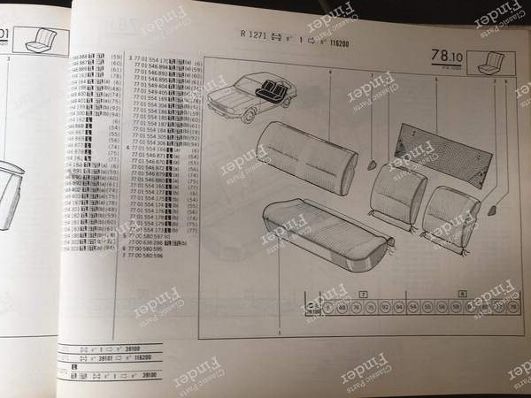 Spare Parts Manual - PR1020, 4th Edition - RENAULT 20 / 30 (R20 / R30) - 7701444183- 4