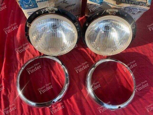 Pair of complete headlamps ABTP 485 - PEUGEOT 203 - ABTP 485- 4