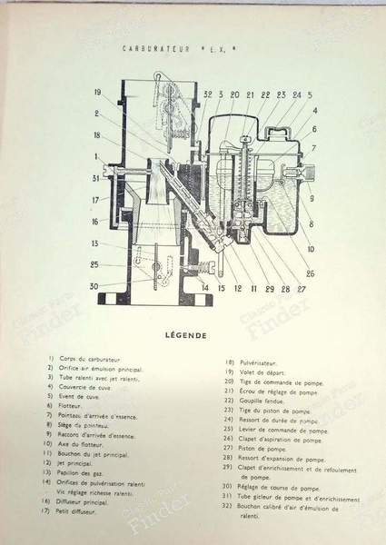 Zenith-Vergaser-Einstellbücher - 1939 - AMILCAR Pégase - 1939- 1