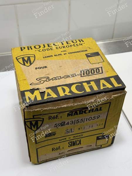 Headlight + Casing - SIMCA 900 / Simc'4 / 1000 / 1005 / 1006 / 1118 /Abarth 1150 - 59743 / 22831- 4