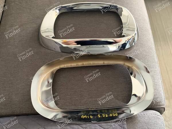 Headlight trim rings - CITROËN Ami 6 / Dynam - 573036- 2