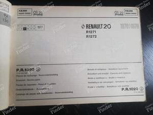 Spare Parts Manual - PR1020, 3rd Edition - RENAULT 20 / 30 (R20 / R30) - 7701442392- thumb-1