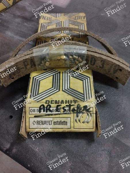 Front and rear brake linings - RENAULT Estafette / Hi-boy / Petit-Panel - 0855598600- 1