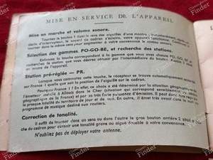 Notice d'emploi autoradio d'origine - CITROËN DS / ID - Radioën S19- thumb-5