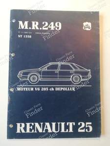 Werkstatthandbuch M.R.249 - V6 Turbo Phase 2 - 205 PS - RENAULT 25 (R25)