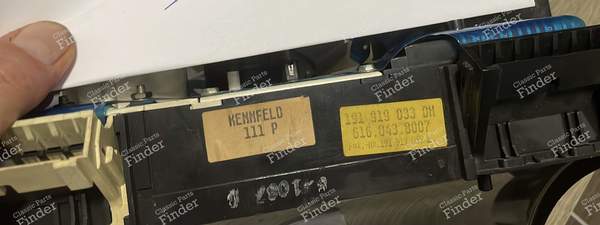 Tacho Combi Instrument - 16V Version - VOLKSWAGEN (VW) Golf II / Jetta - 5