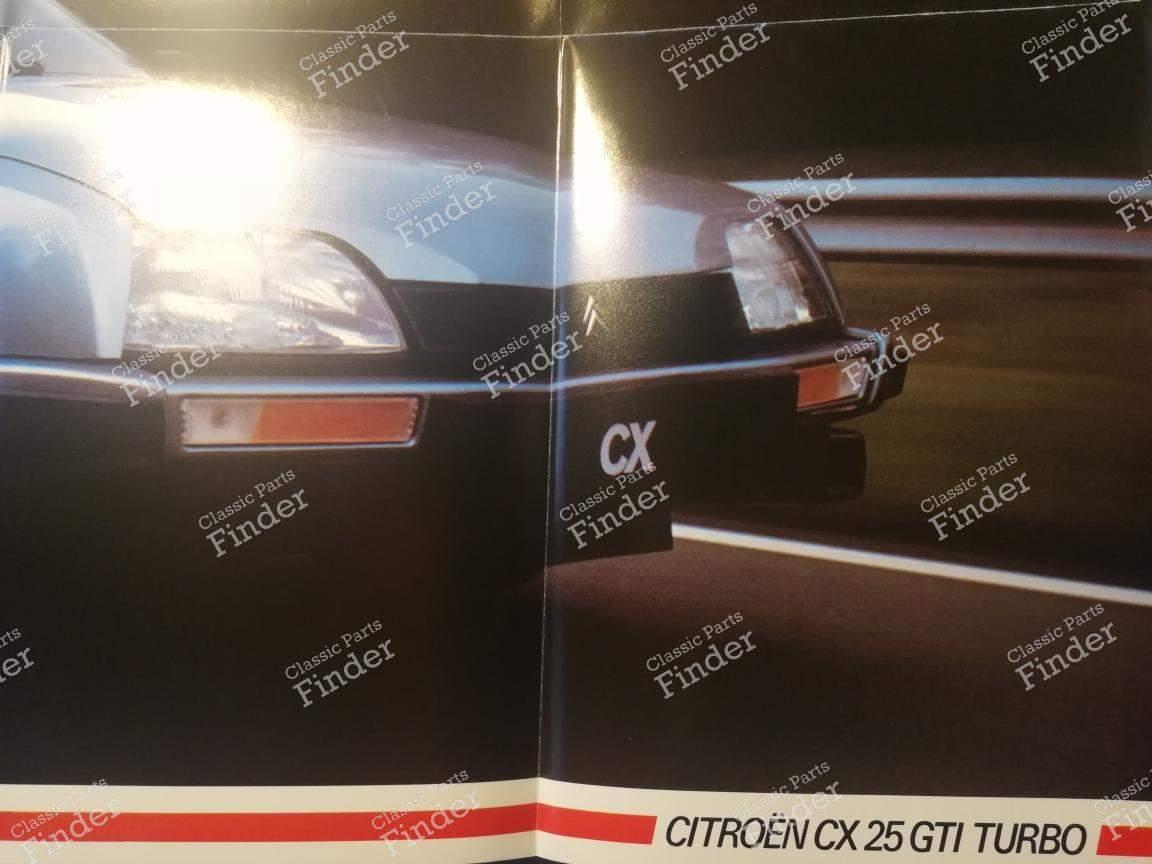 Leaflet + poster - CITROEN CX 25 GTI Turbo - Series 1 - CITROËN CX - 3