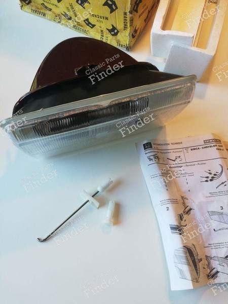 Scheinwerferoptik vorne rechts - SIMCA-CHRYSLER-TALBOT 1307 / 1308 / 1309 / 1510 / 150 / Solara / Alpine - Equilux 61227403- 0