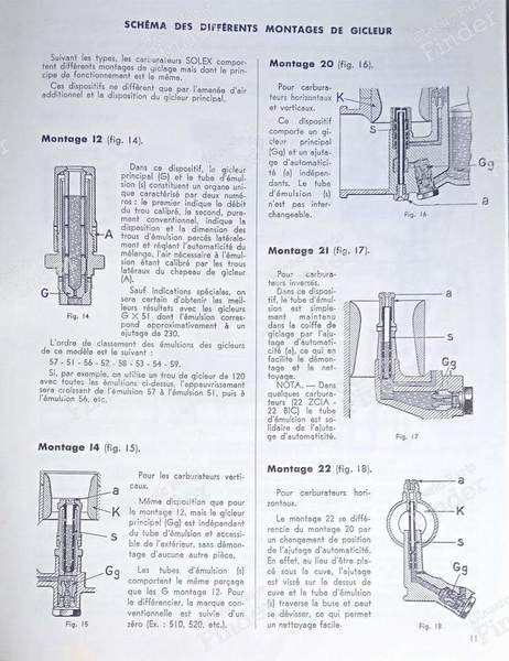 Solex manuals : N°16 - CITROËN Traction Avant (7 / 11 / 15) - N°16- 3