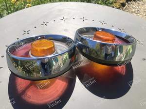 Pair of REAR LIGHTS (glasses) - Right & Left - BMW 1500 / 1600 / 1800 / 2000 (Neue Klasse) - 18358 (R) / 18348 (L)- thumb-1