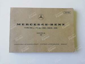 Ersatzteilhandbuch – „Katalog B“ 1967 - MERCEDES BENZ W110