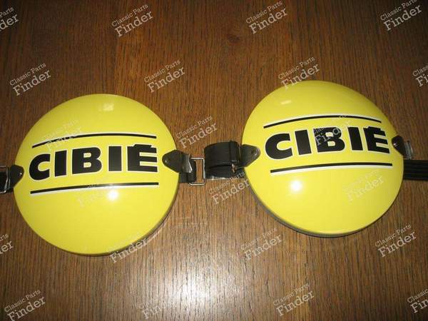 Cibié yellow metal covers for ball headlights - MATRA 530 