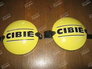 Cibié yellow metal covers for ball headlights - MATRA 530