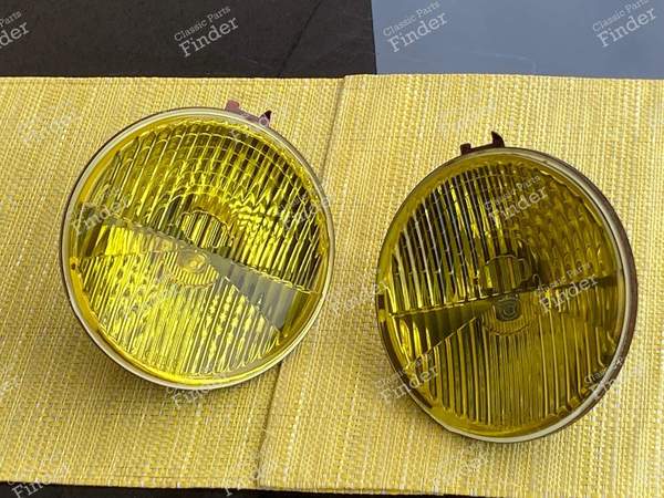 2 Yellow Fog lamps for Oscar Cibié - ALPINE A110 - 0