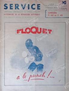 Technische Zeitschrift SERVICE 1946 für CITROËN Type 45
