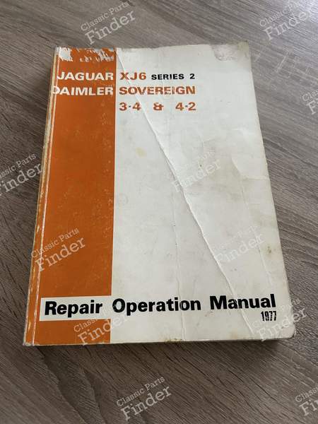 Repair Manual + Parts Catalogue - JAGUAR XJ (Serie 1 / Serie 2 / Serie 3) - RTC9097C (1977)- 0