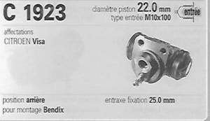 BENDIX rear brake kit - CITROËN Visa / C15 - KT2197- thumb-3