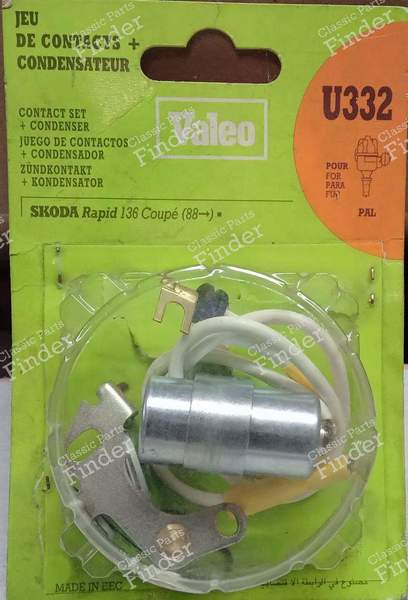 U332 platinum screws with capacitor for PAL igniter - SKODA 100 / 110 - 248332- 1