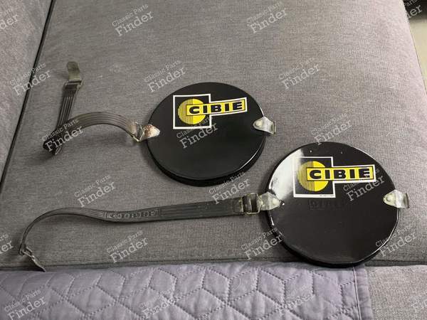 Caches Cibié noirs métal pour 'Oscars' - ALPINE A110 - 0