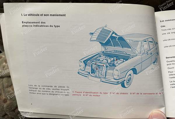 Mercedes 300SE W108 - Betriebsanleitung von 1966 - MERCEDES BENZ W108 / W109 - 108 584 08 96 / 1085840896- 3