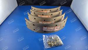 Jeu de 4 garnitures de mâchoires de frein arrière - RENAULT 12 / Virage (R12) - 520705- thumb-2