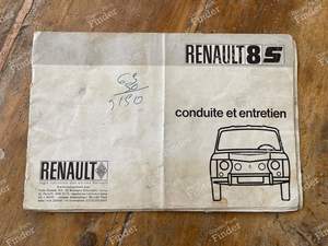 Manuel d'utilisation Renault 8 S original - RENAULT 8 / 10 (R8 / R10)