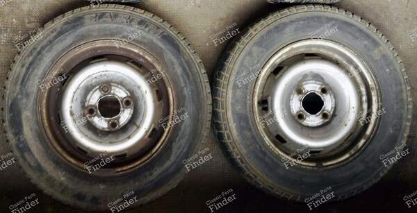 4 jantes en acier - RENAULT 9 / Alliance / Broadway / 11 / Encore (R9 / R11) - 9345- 8