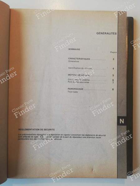 M.R. 243 - Reparaturanleitung 'Karosserie'. - RENAULT 9 / Alliance / Broadway / 11 / Encore (R9 / R11) - 7711073708- 2