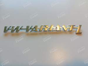 Sigle de coffre pour Variant L - VOLKSWAGEN (VW) 1500 / 1600 (Typ 3)