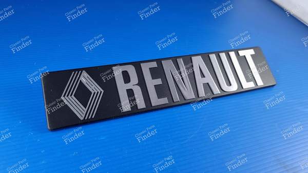 Véritable sigle monogramme de porte arrière - RENAULT Estafette / Hi-boy / Petit-Panel - 7700656140- 1