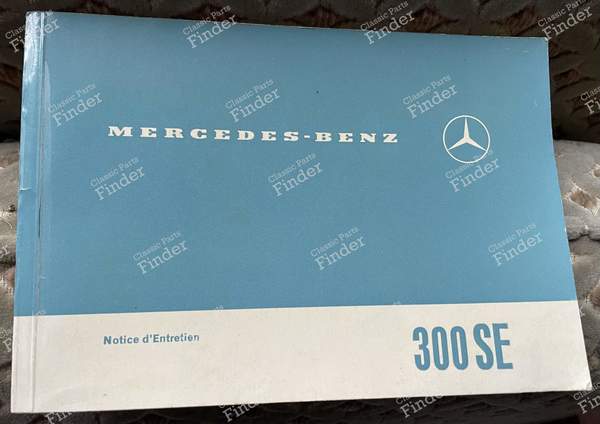 1966 Owner's Manual for Mercedes 300SE W108 - MERCEDES BENZ W108 / W109 - 108 584 08 96 / 1085840896- 0