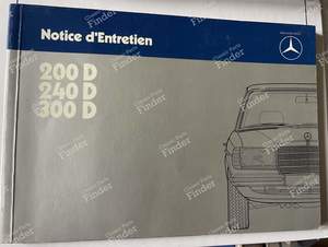 Operating instructions diesel models for MERCEDES BENZ W123
