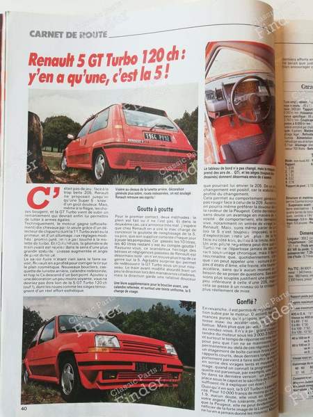 Zeitschrift 'Echappement' - Juli 1987 - PEUGEOT 405 / Pars / Khazar - #225- 2