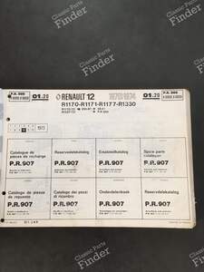 Ersatzteilhandbuch – PR 907 (5. Auflage) - RENAULT 12 / Virage (R12) - 7701436612- thumb-1