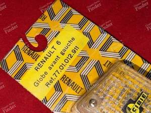 Cabochon de clignotant / veilleuse avant gauche - Phase 1 - RENAULT 6 (R6) - 3076 / 7701012911- thumb-2