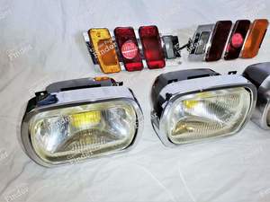 1 complete set of headlights and 2 rear lights - PEUGEOT 504 Coupé / Cabriolet - 450088 / 629G / 629D- thumb-3
