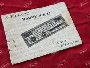 Notice d'emploi autoradio d'origine pour CITROËN DS / ID
