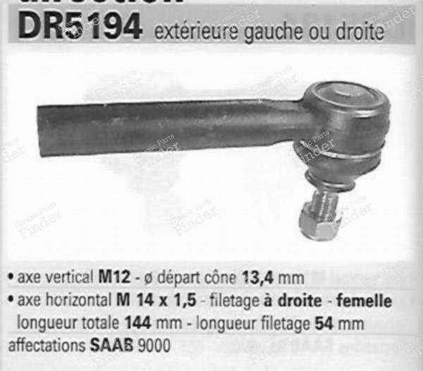 Left or right steering knuckle - SAAB 9000 - QR2366S- 2