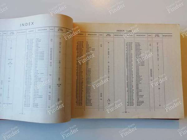 Catalogue des pièces détachées pour ID 19 berline - CITROËN DS / ID - # 470- 1