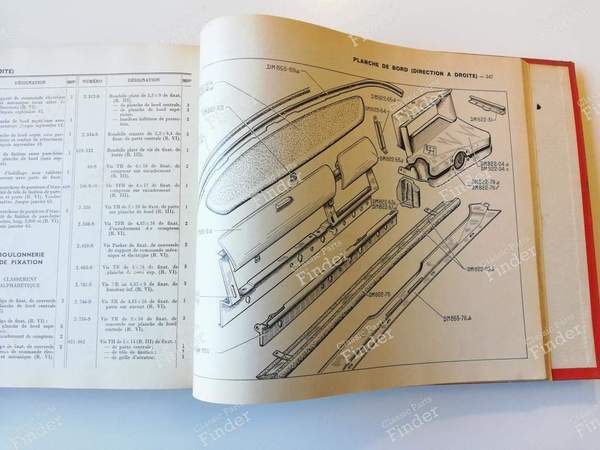 Spare parts catalog for ID 19 sedan - CITROËN DS / ID - # 470- 8