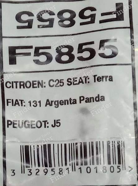 Pair of left and right rear hoses - SEAT Panda / Marbella / Trans / Terra - F5855- 2