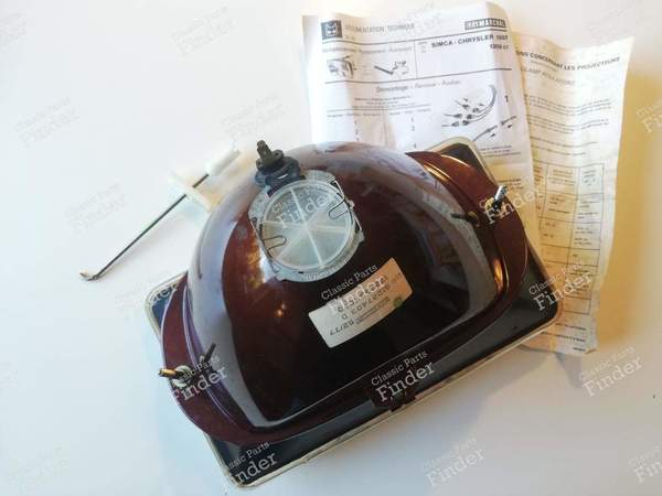 Scheinwerferoptik vorne rechts - SIMCA-CHRYSLER-TALBOT 1307 / 1308 / 1309 / 1510 / 150 / Solara / Alpine - Equilux 61227403- 5