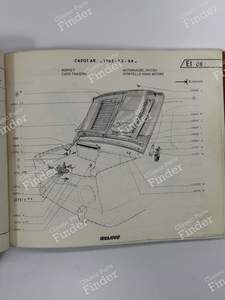 Hood Hinge - SIMCA 900 / Simc'4 / 1000 / 1005 / 1006 / 1118 /Abarth 1150 - 22911H- thumb-3