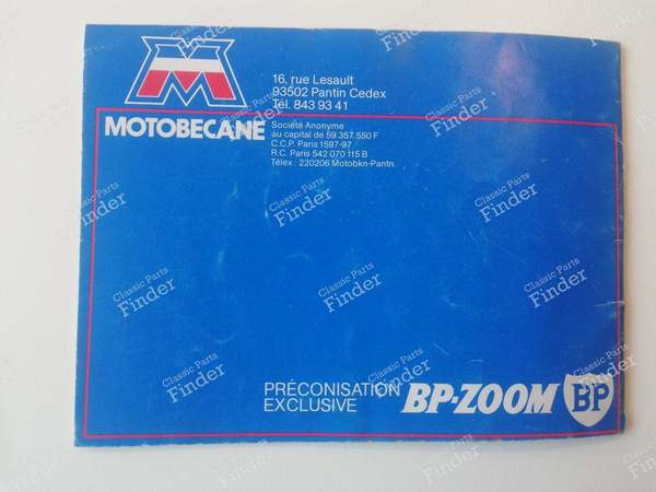 Notice d'emploi - MOTOBECANE MBK 51 - 7