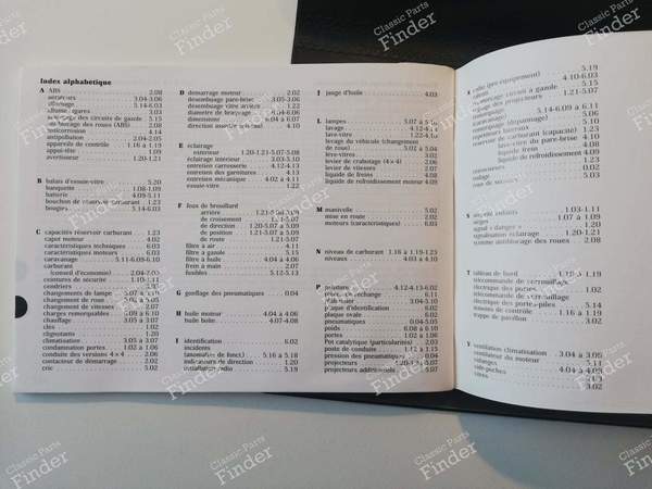 Owner's manual for Renault Trafic 1 (phase 3) - RENAULT Trafic - 7711174246 / NE577940995- 3